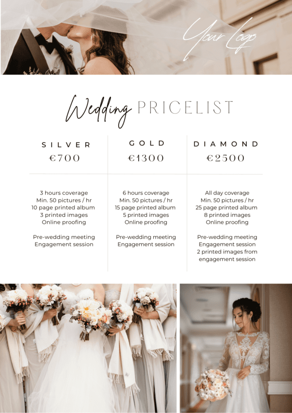 Wedding-price-list-template