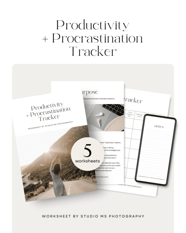Productivity-worksheet-tracker