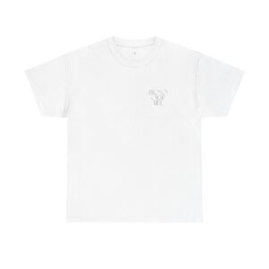 White Cotton t-shirt with handwritten photographer print 