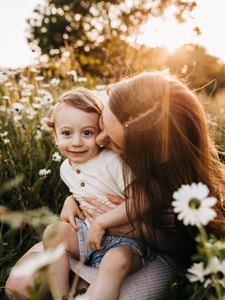 Familienfotos fallen