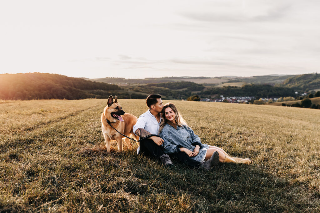 Couples photos in the fields of Ramstein