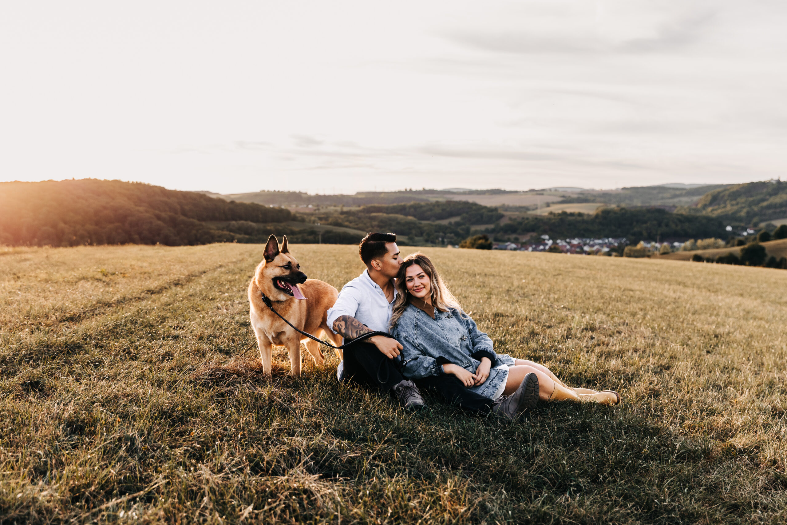 Couples photos in the fields of Ramstein