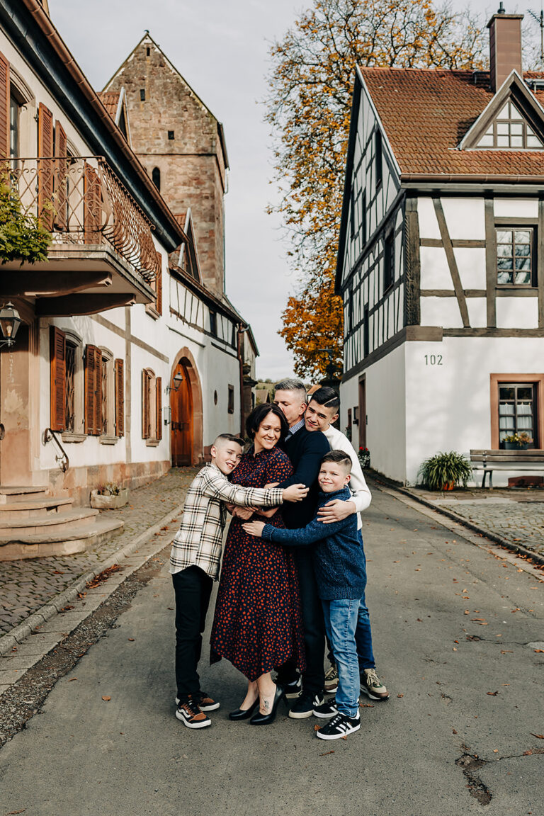 Family photos in a village near ramstein